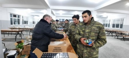 Mehriban Əliyevanın təşəbbüsü ilə hərbçilərimizə dəstək aksiyası başlayıb - FOTOLAR