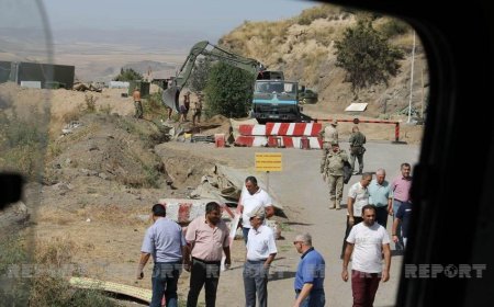 Rusiya sülhməramlılarının bütün postları Laçın şəhərindən götürüldü - FOTO