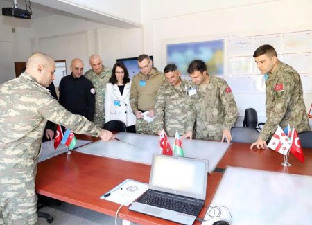 Türkiyə, Azərbaycan və Gürcüstan hərbçilərinin birgə təlimi başlayıb - FOTOLAR