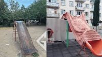 Gəncədə uşaq meydançaları baxımsız vəziyyətdədir – sakinlər təhlükə siqnalı verir